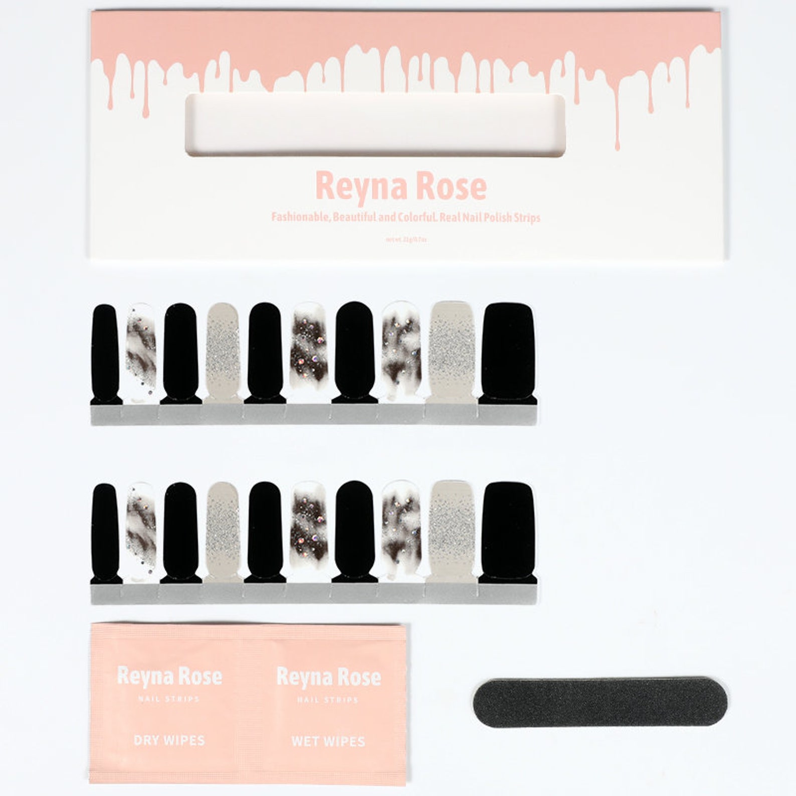 Reyna Rose Y239 MidnightNail ArtNail StickersReal Nail Etsy
