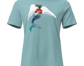 Women's Relaxed T-Shirt -- Whimsey watercolor 2B