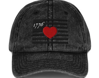 I love the USA -- 1776 Vintage Cotton Twill Cap