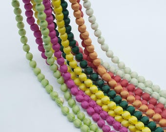 Full Color Handmade Elegant Long Silk Beaded Necklace for Women, Unique Silk Bead Statement Piece, Colorful & Lightweight Fashion Jewelry