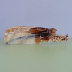 Personalized Genuine Roaster Buffalo Horn Comb, Anti Static and Massage Comb for Hair, Premium Luxury Comb, Horn Comb
