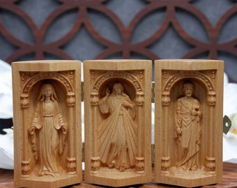 手作りの祈りの祭壇カトリック木製宗教ギフトカトリック祭壇カトリック