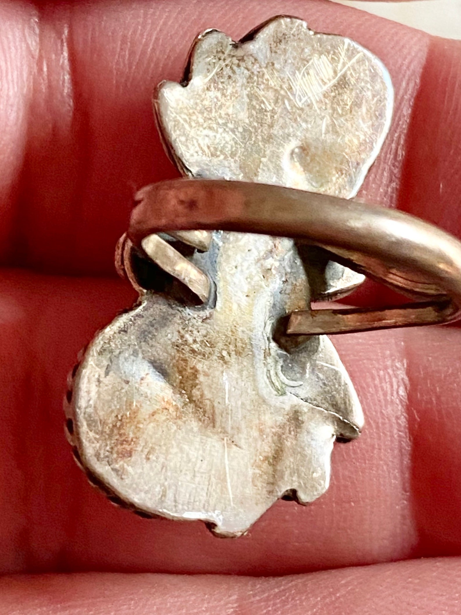 Vintage Navajo Sterling Silver Coral & Turquoise Ring, Size 5 - Etsy