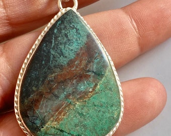 Sonora Sunrise Sterling Silver Pendant, Handmade Gemstone Necklace