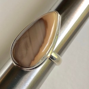 Imperial Jasper 925 Sterling Silver handmade gemstone Ring Size 10.5