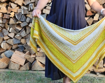 Toast & Honey Shawl - Knitting Pattern