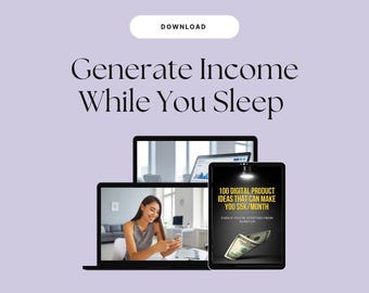 100 Digital Product Ideas for New Entrepreneurs| Passive Income Side Hustle Guide (PDF)