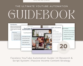 Faceless YouTube Automation Guide | AI Script System, Passive Income Strategy