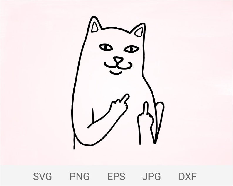 Free Free Middle Finger Cat Svg 59 SVG PNG EPS DXF File