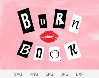 burn book font etsy