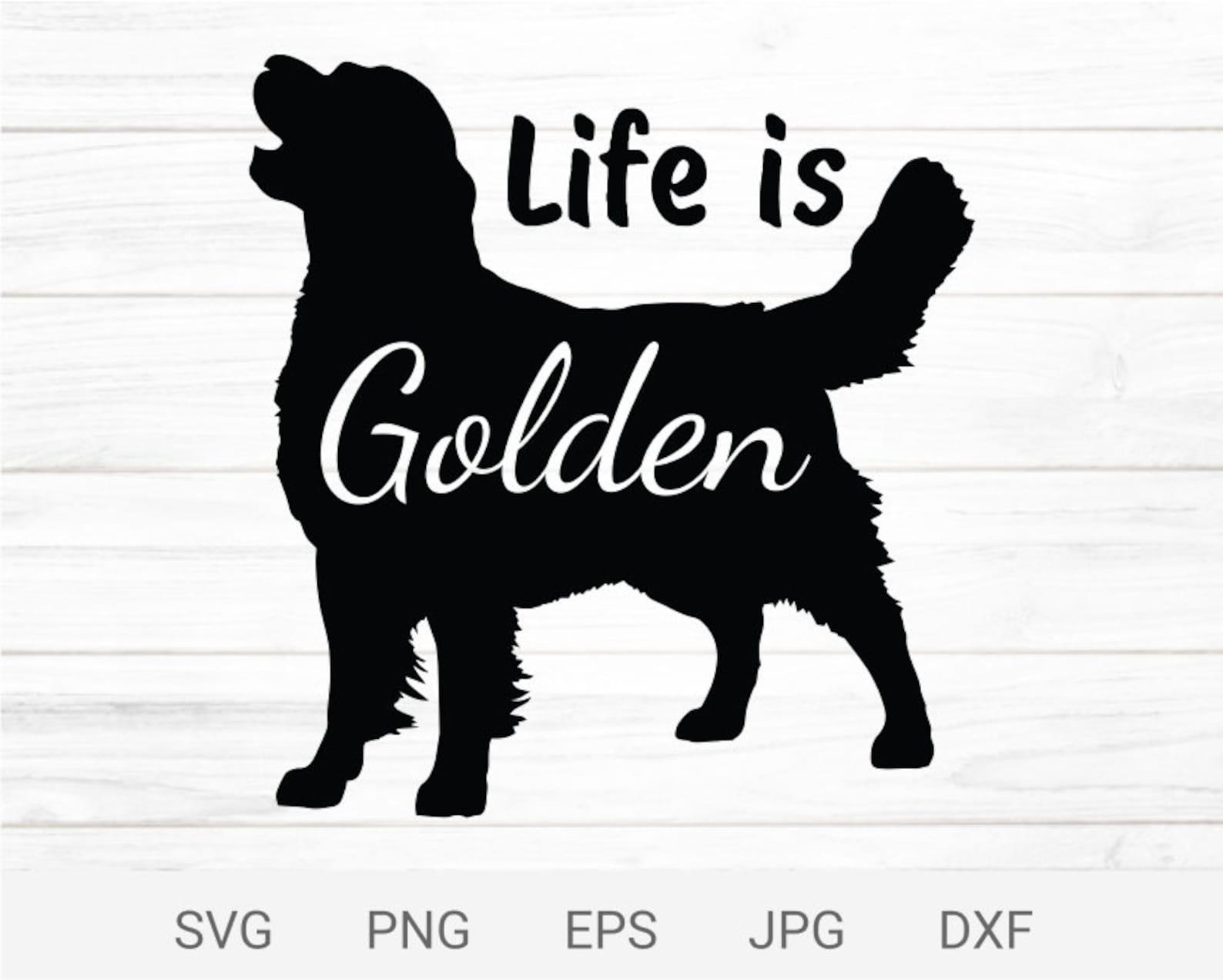 Life is Golden Svg Golden Retriever Svg Dog Lover Digital - Etsy UK
