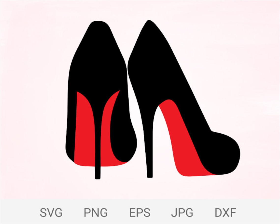 red bottom heels drawing