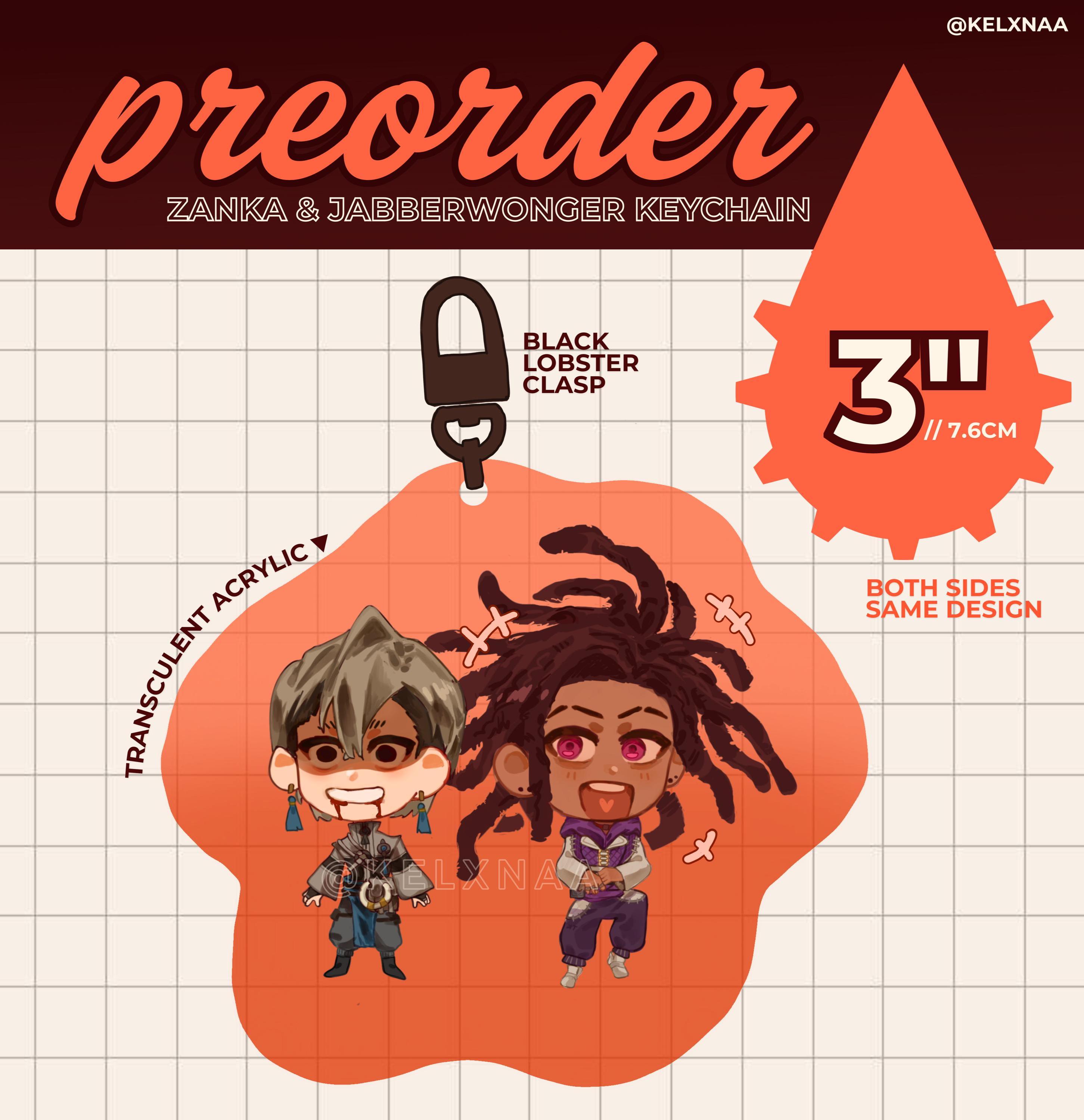 Zanka Keychain PREORDER || Zanka & Jabberwonger Gachiakuta Keychain - Etsy