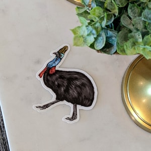 Cassowary Vinyl Sticker