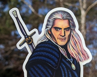 Geralt of Rivia (The Witcher) Vinyl Stickers (2 variants)