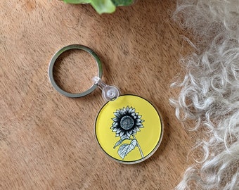 Sunflower Acrylic Keychain