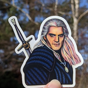 Geralt of Rivia (The Witcher) Vinyl Stickers (2 variants)
