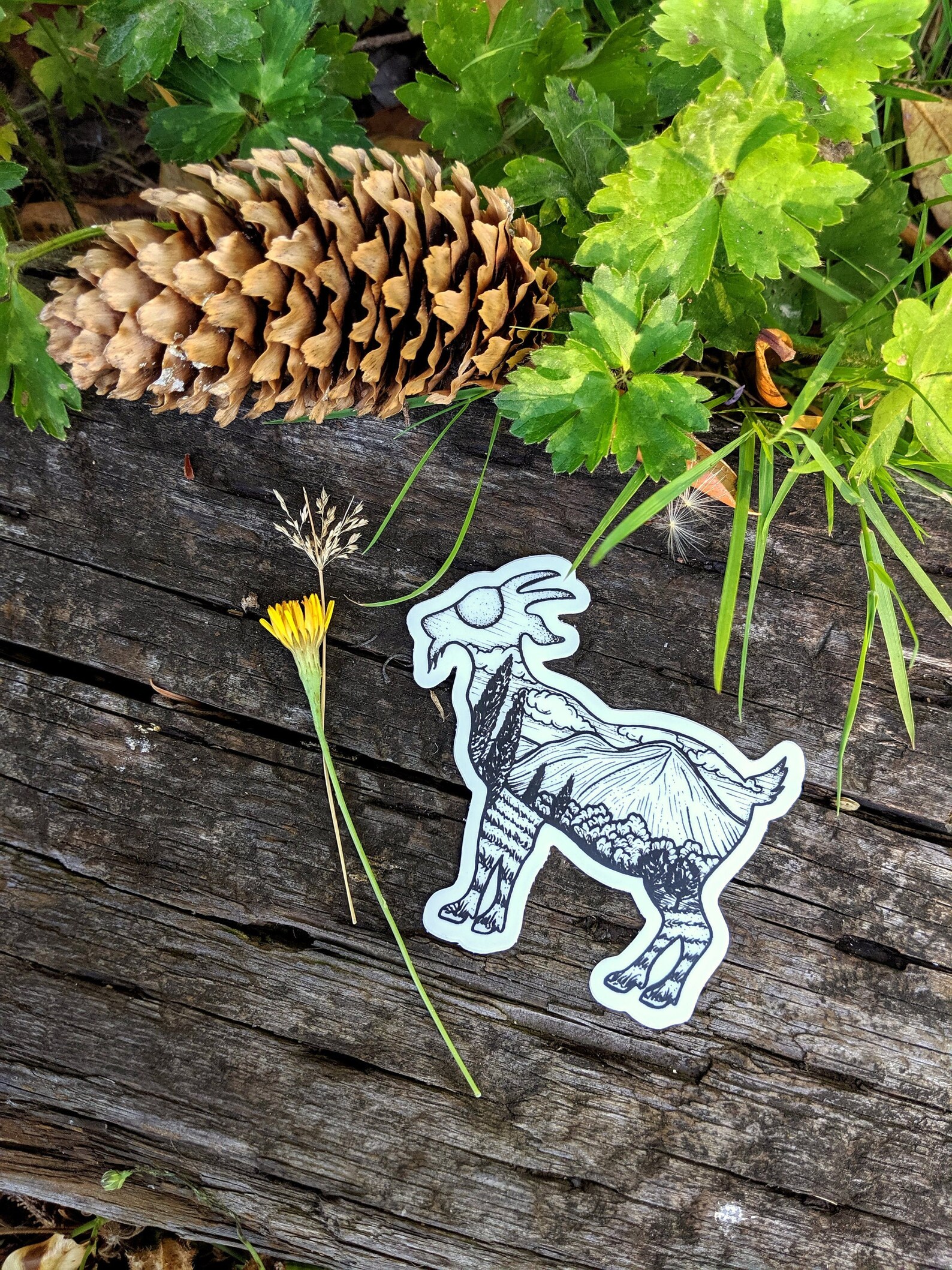 Goat Boy Sticker Goat Vinyl Sticker | Etsy