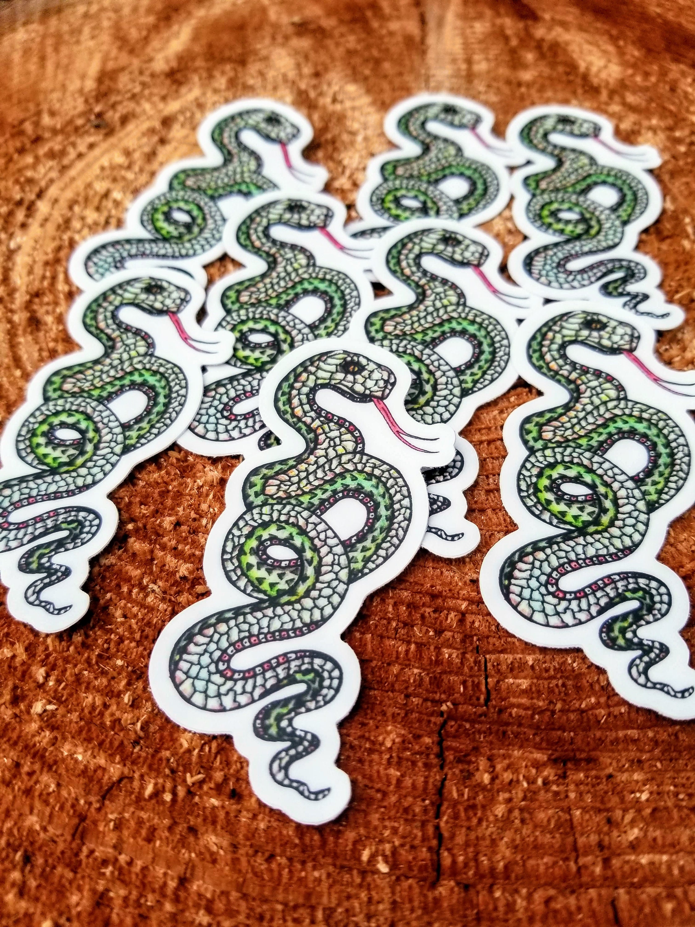 Snake Vinyl Sticker - Etsy