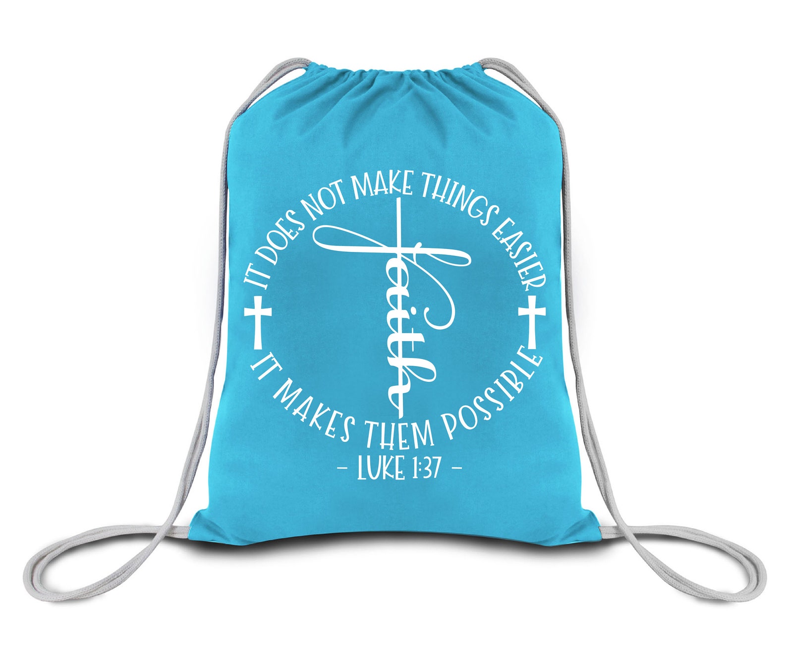 Faith Christian Drawstring Bag Backpack Bookbag Sports Bag | Etsy