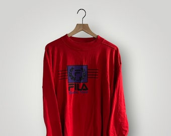 VINTAGE 90's Fila Bootleg Manches longues