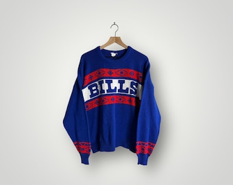Suéter vintage dos Buffalo Bills dos anos 90