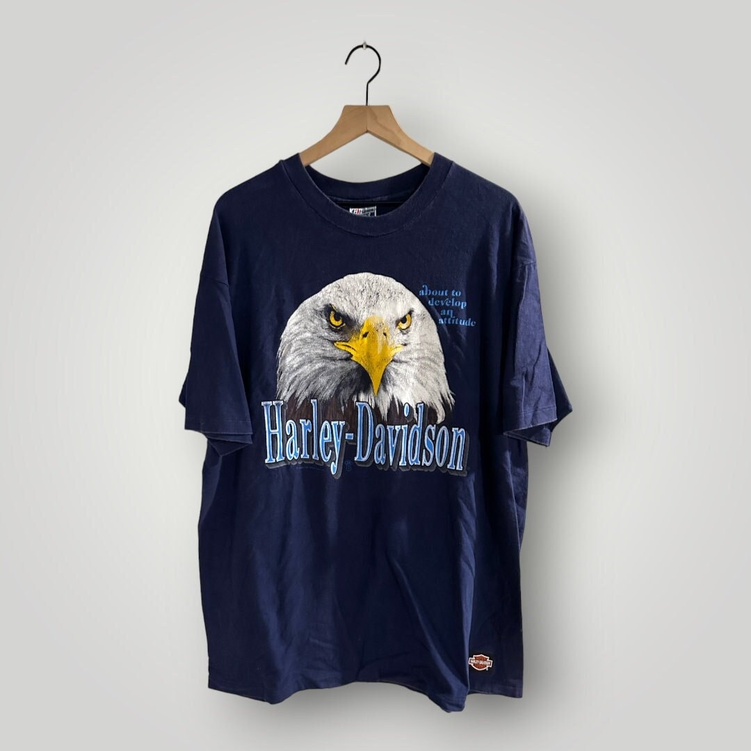 VINTAGE '90 Harley Davidson Shirt - Etsy
