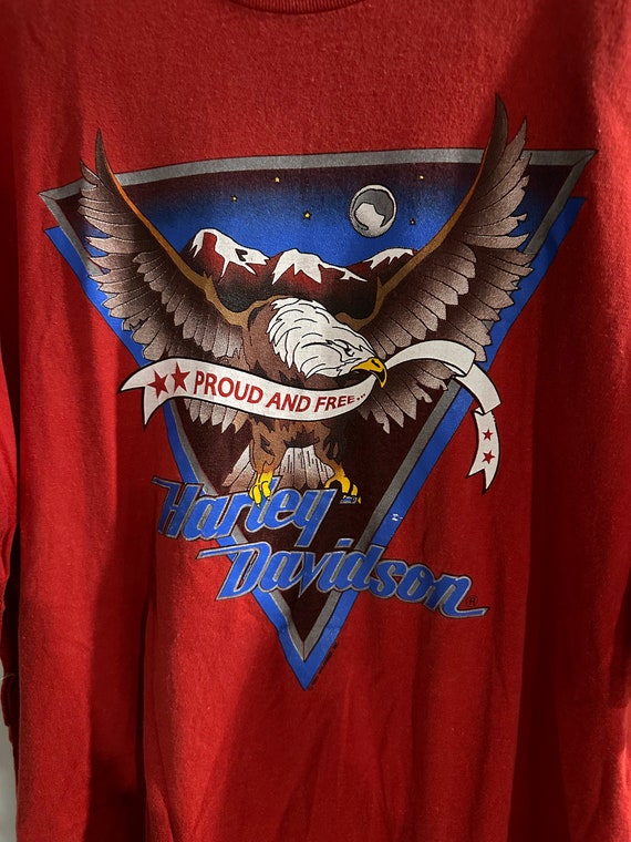 VINTAGE '90 Harley Davidson Shirt - Etsy