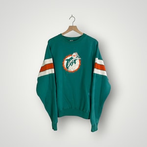 Sudadera con cuello redondo de los Miami Dolphins de los años 90