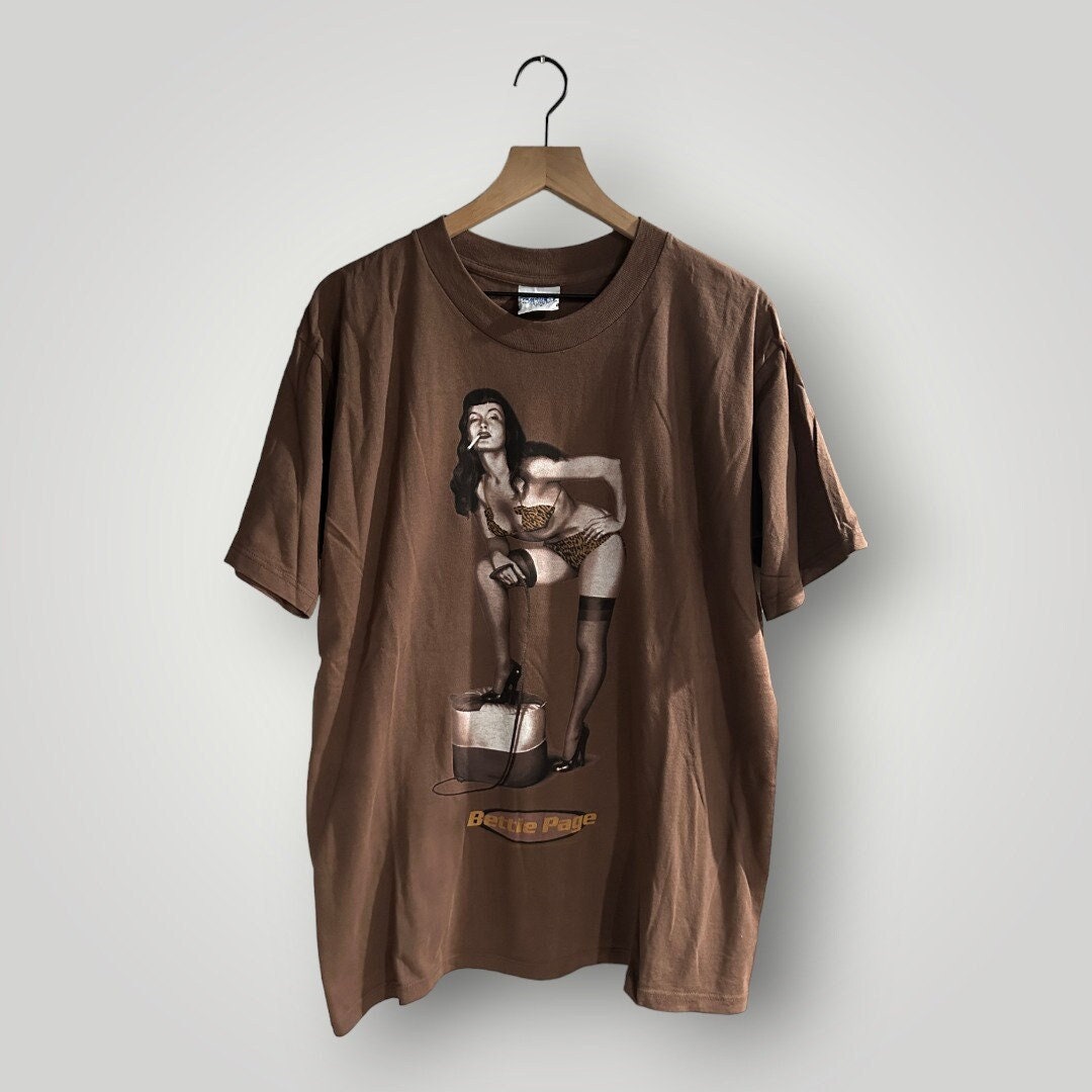 VINTAGE '97 Bettie Page Shirt - Etsy