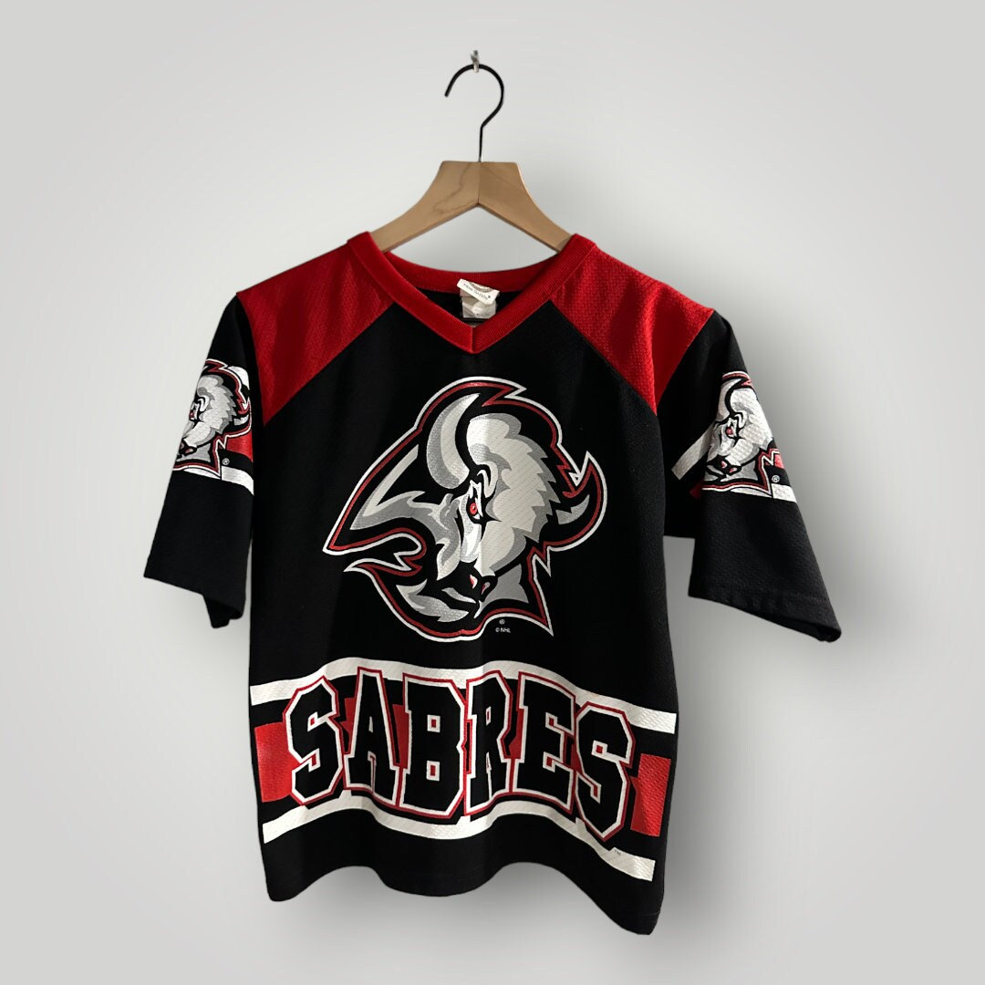Retro Buffalo Hockey - Black and Red Buffalo Sabres hockey Throwback 3rd  jersey - T-shirt – Store716
