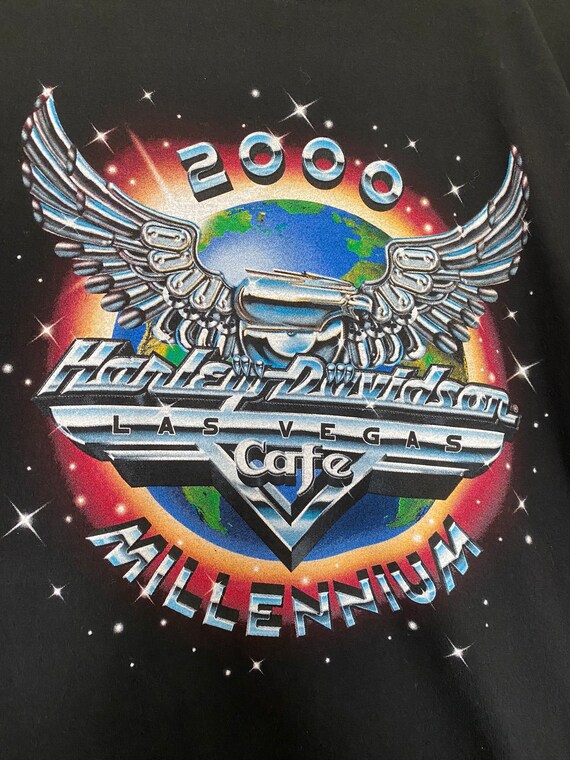 VINTAGE 2000 Harley Davidson Cafe Shirt - image 2