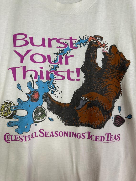 VINTAGE '93 Celestial Seasonings Iced Tea Shirt - Etsy