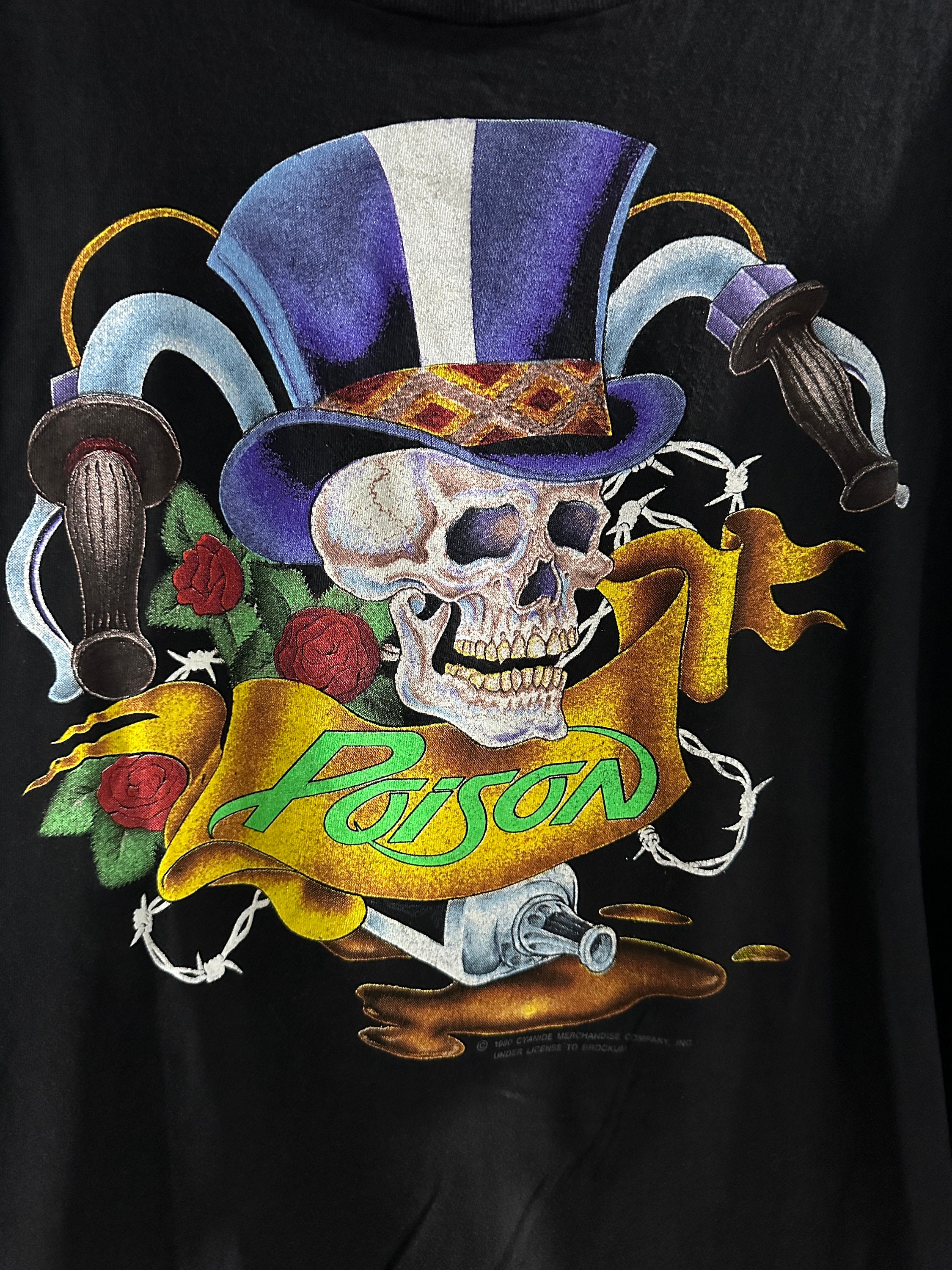 pois ブラウスT VINTAGE '90 Poison Band Shirt - Etsy