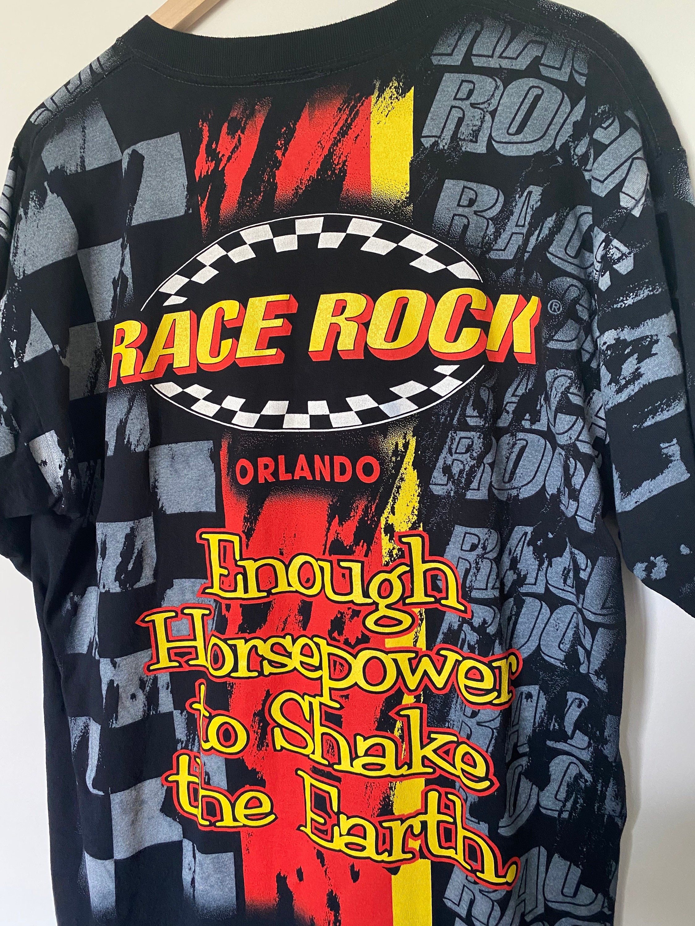 VINTAGE 90's Race Rock Shirt - Etsy