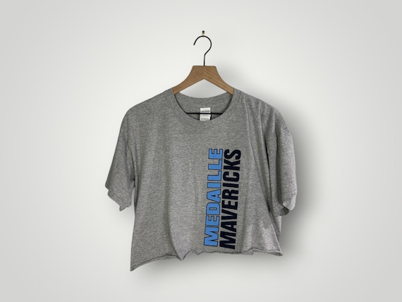 2000's Medaille Mavericks College Cropped Shirt