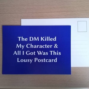 El DM mató a mi personaje y todo lo que conseguí fue esta postal pésibula - mazmorras y dragones, DnD, RPG, Dungeon Master, Navidad, tarjeta, medias