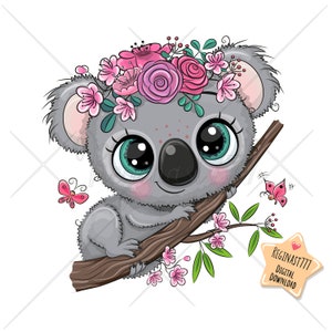 Cute Koala Png Digital Download Clipart Sublimation Design Etsy Cute Koala Png Digital Download Clipart Sublimation Design Etsy