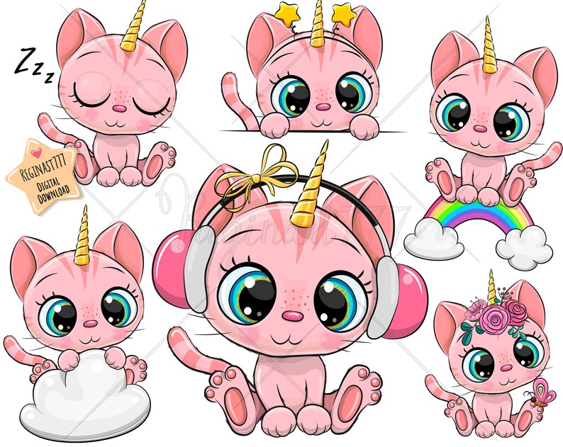 kitty unicorn clipart png unicorn clip art printable