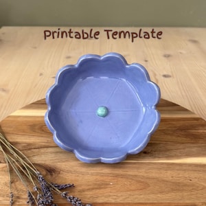 Modèle de construction de dalles marguerites : guide de bricolage pour la poterie (téléchargement numérique)