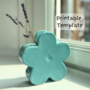 Modello per la costruzione di lastre per vasi di fiori, ceramica nordica fai da te (download digitale)
