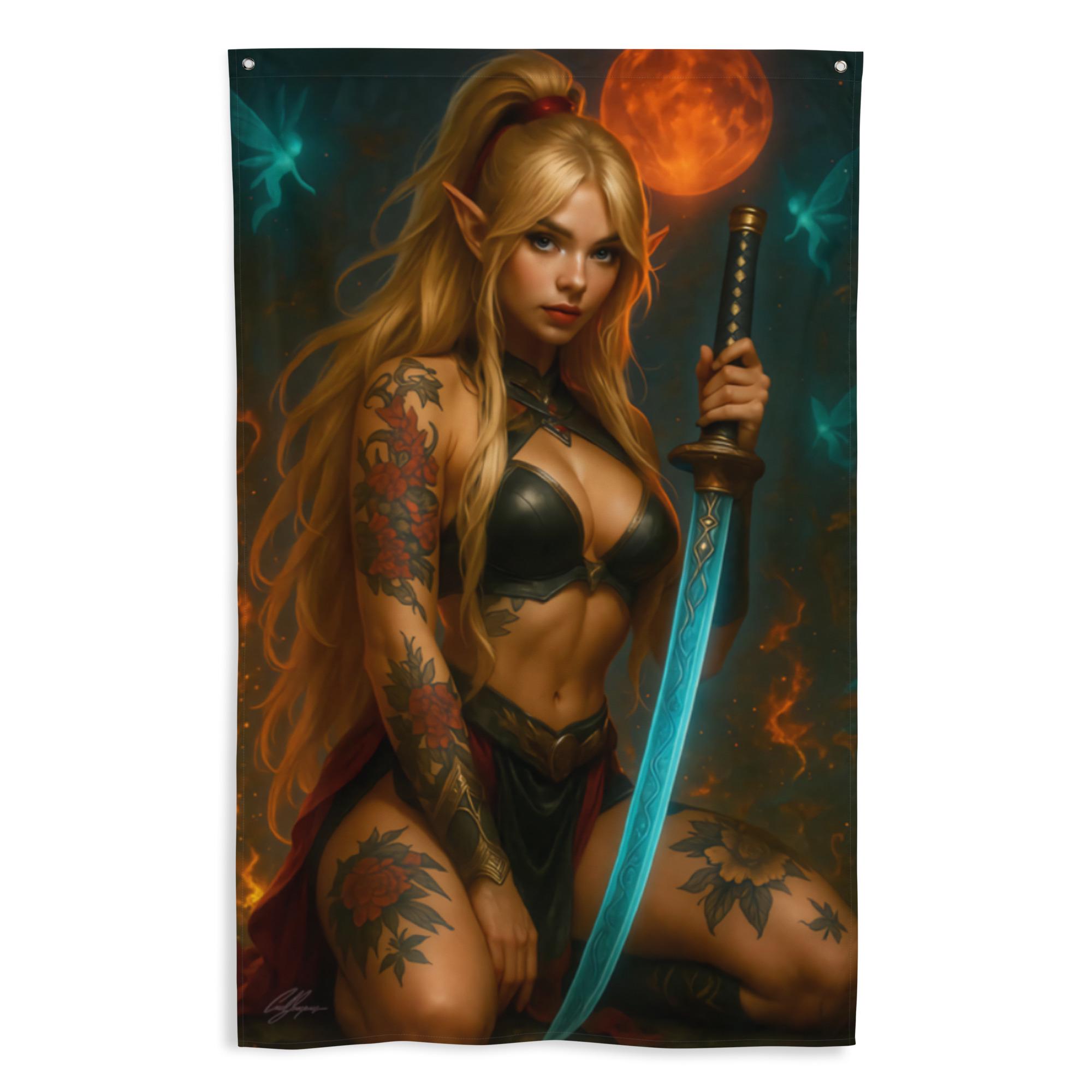 Faery Warrior - Banner (5k resolution) - Banner