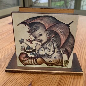 Vintage Hummel Letter or Napkin Stand