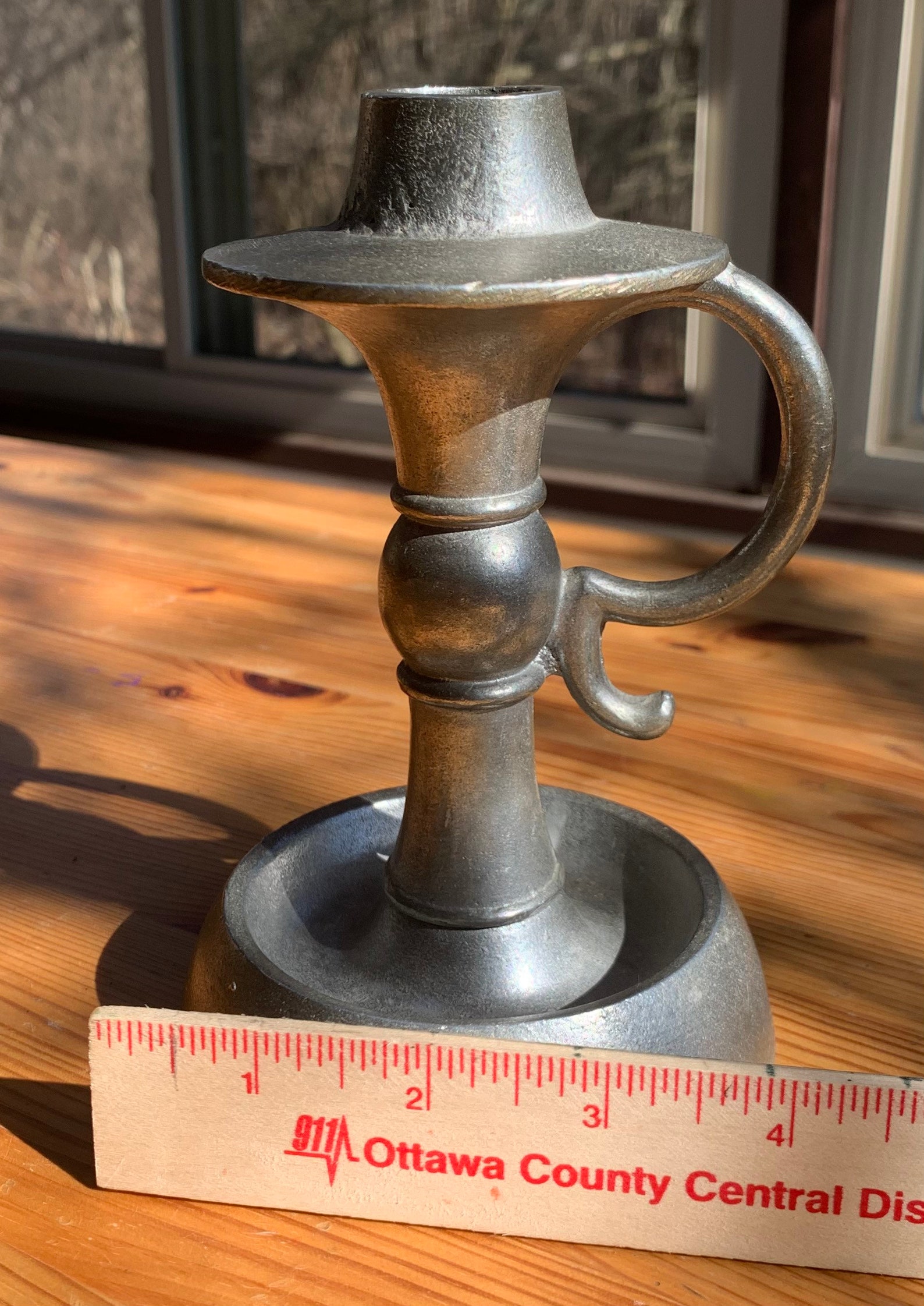 Vintage Sexton Pewter Candleholder Dated 1973 Etsy