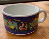 Barbara Olsen Soup Mug Bowl in Basta Pasta Design