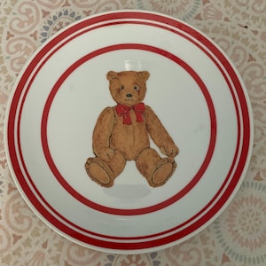 Vintage Teddy Bear Plate
