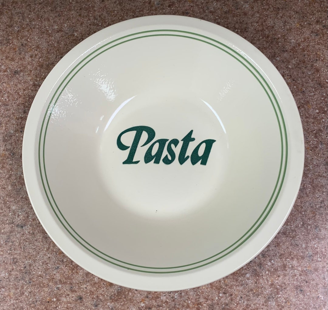 Vintage Large Mount Clemens Pottery Pasta Serving Bowl With Etsy