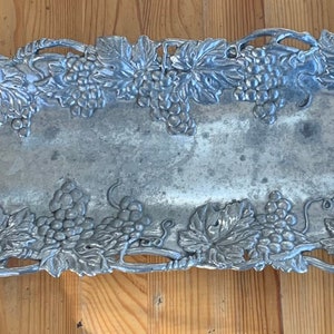 Vintage Arthur Court Oblong Grape Tray 19” x 6”