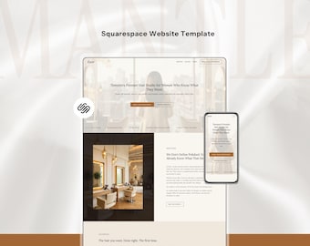 Hair Stylist Squarespace 7.1 Template, Beauty Salon Training Website Design