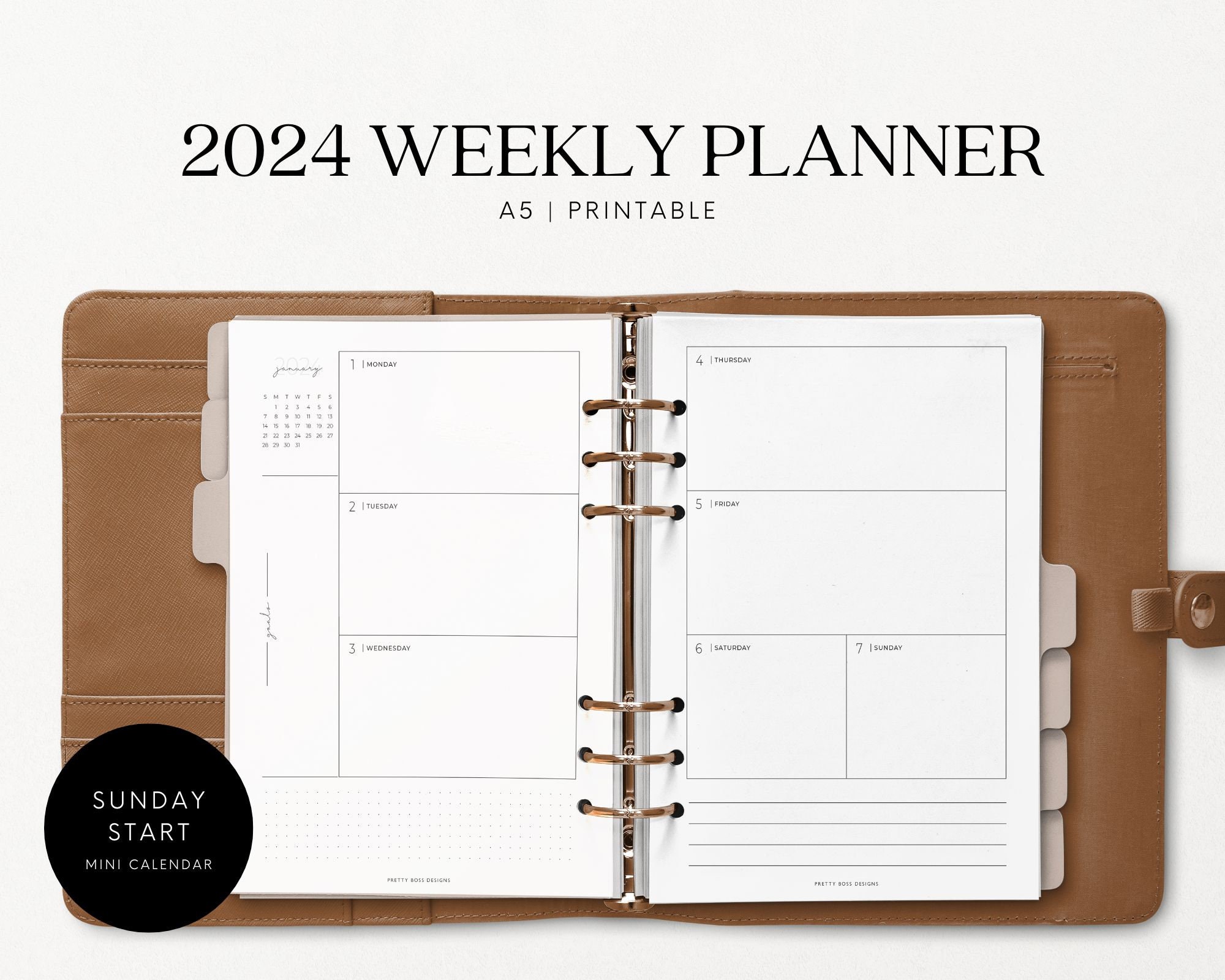 2024 Classic Weekly Planner Insert (6-Ring) – STIL